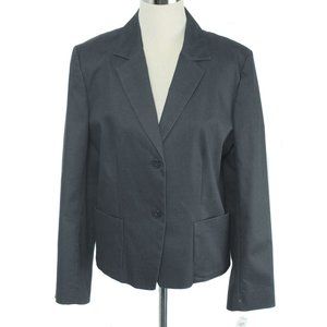 PHILIPPE ADEC Navy Chambray 2 Button Blazer NWT